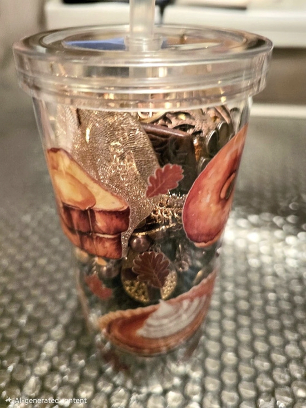 Fall Mystery Jewelry Tumbler | Autumn Treasure Cup | Fairy Tails Jewelry Mix